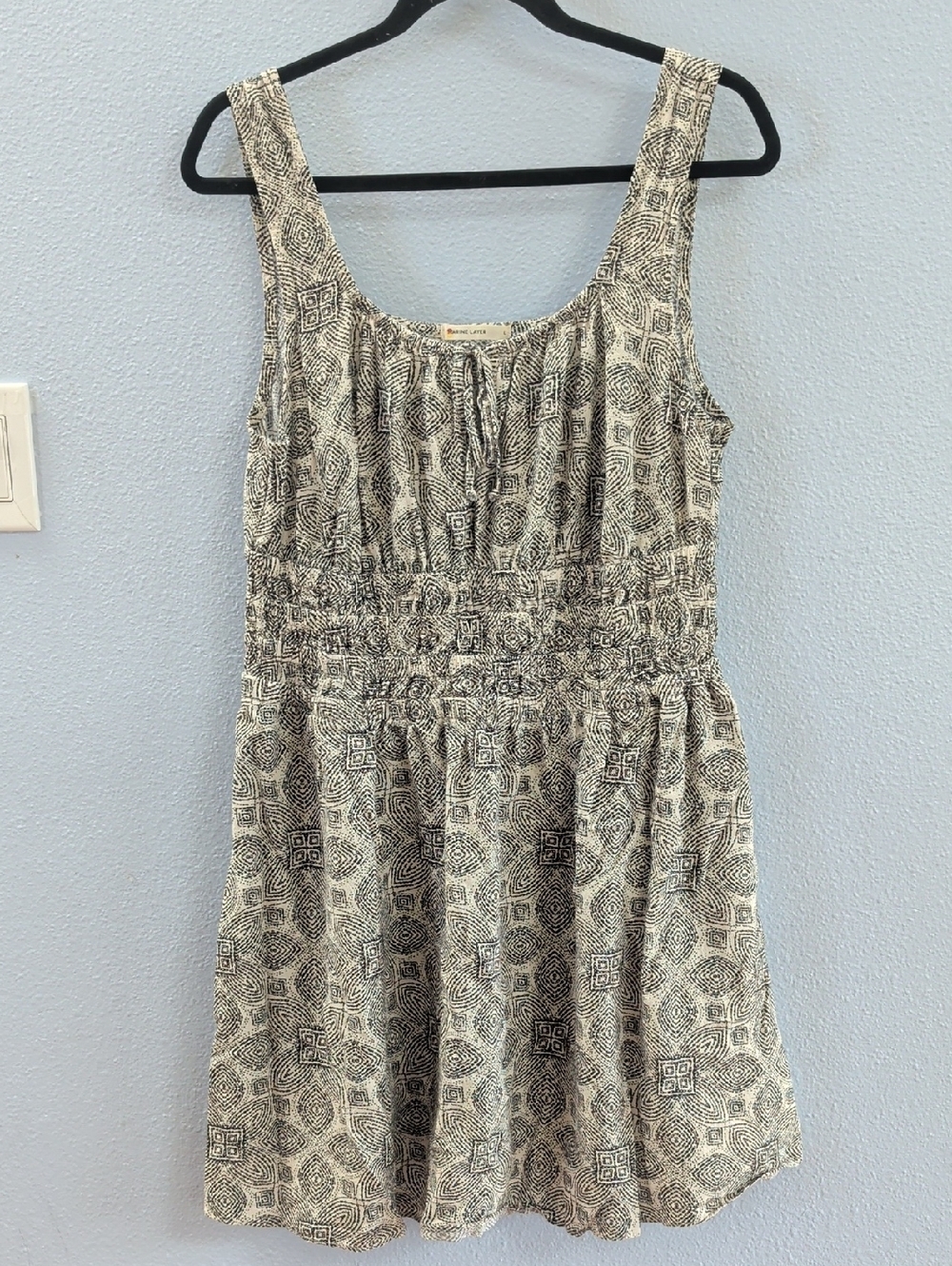 Marine Layer Nicole Smocked Sleeveless Mini Patterned Women's Sundress